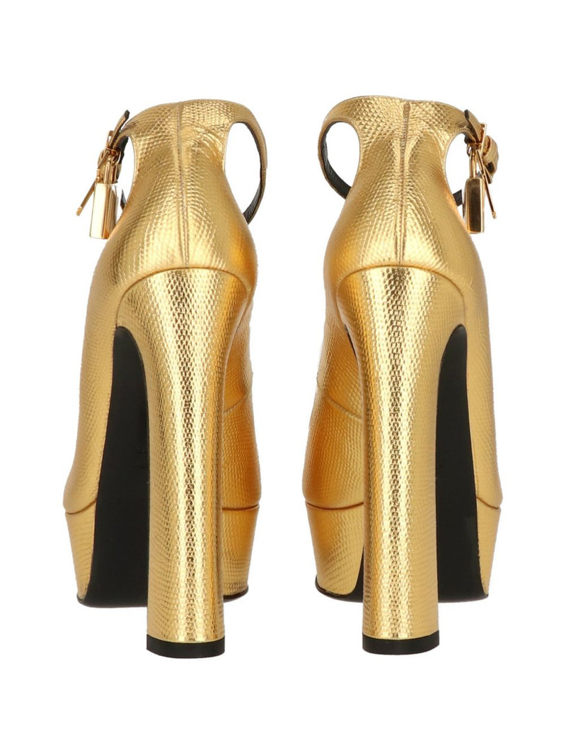 padlock peep-toe platform pumps 3