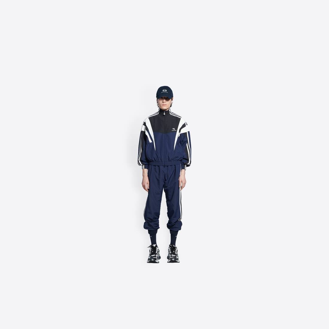 Men's Sporty B Regular Tracksuit Pants in Indigo - 3