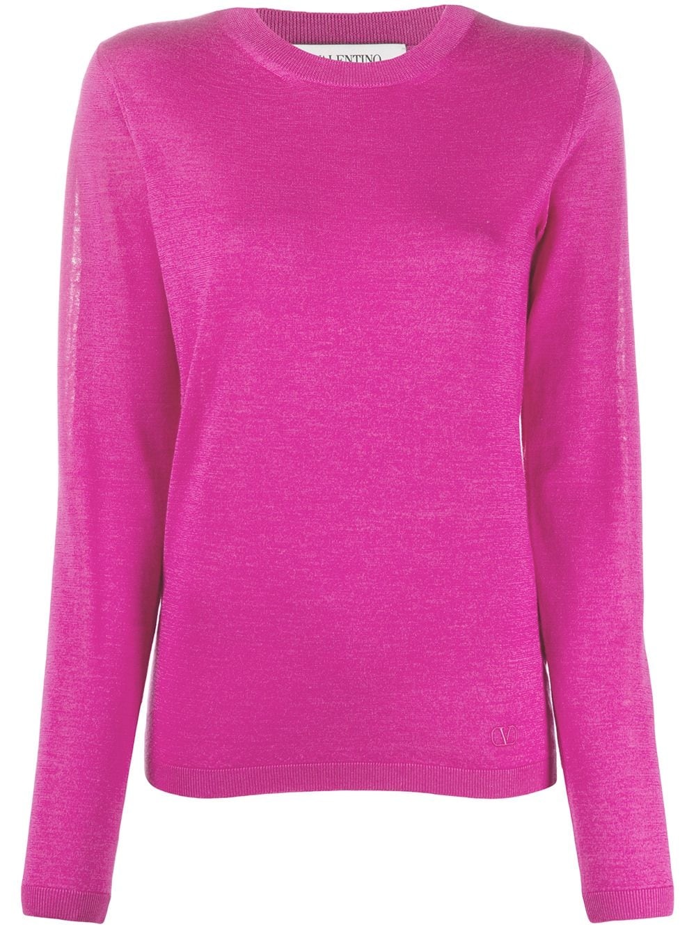 long-sleeve crew-neck jumper - 1