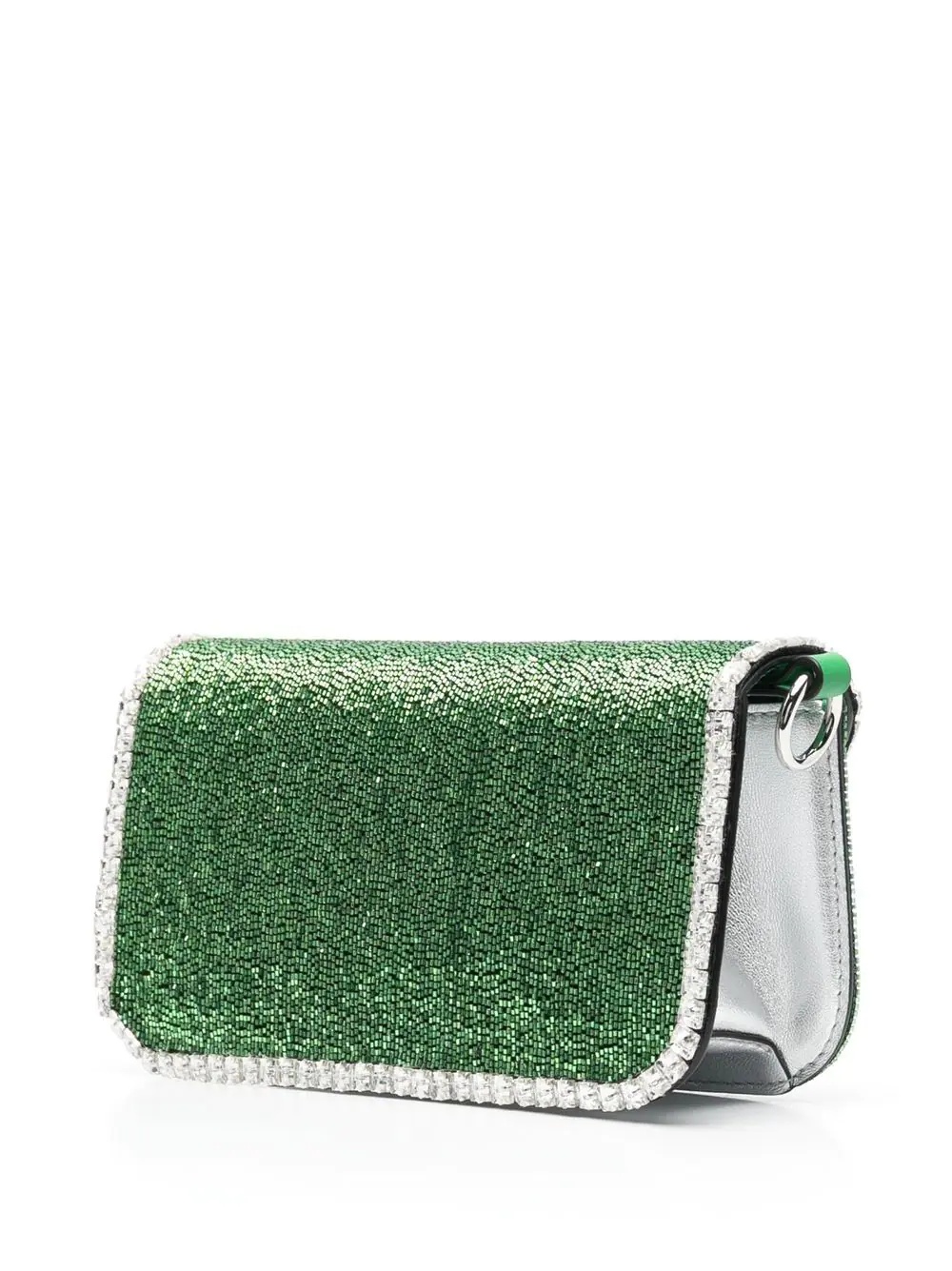 VLogo sequinned clutch bag - 4