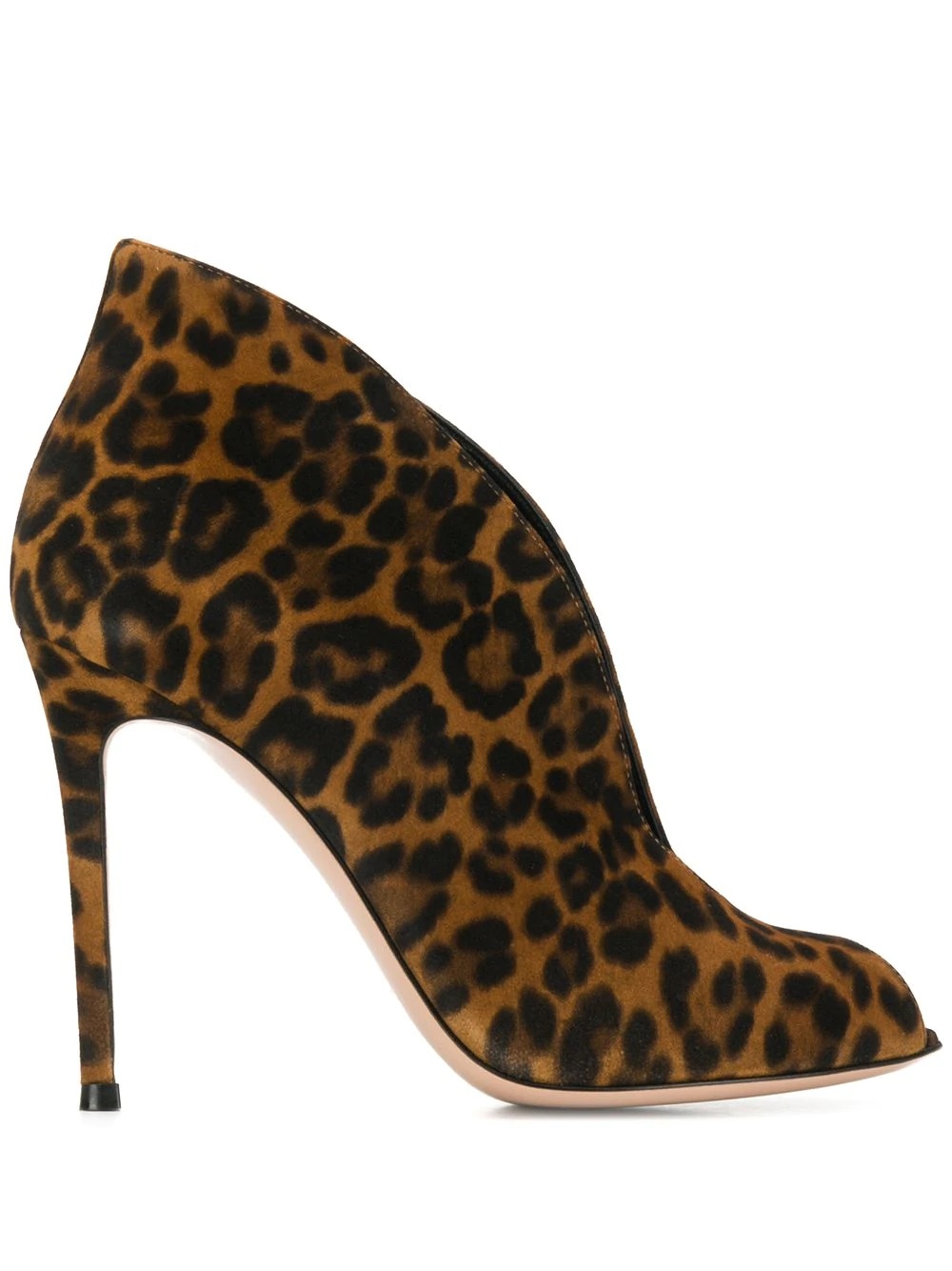 leopard pattern boots - 1