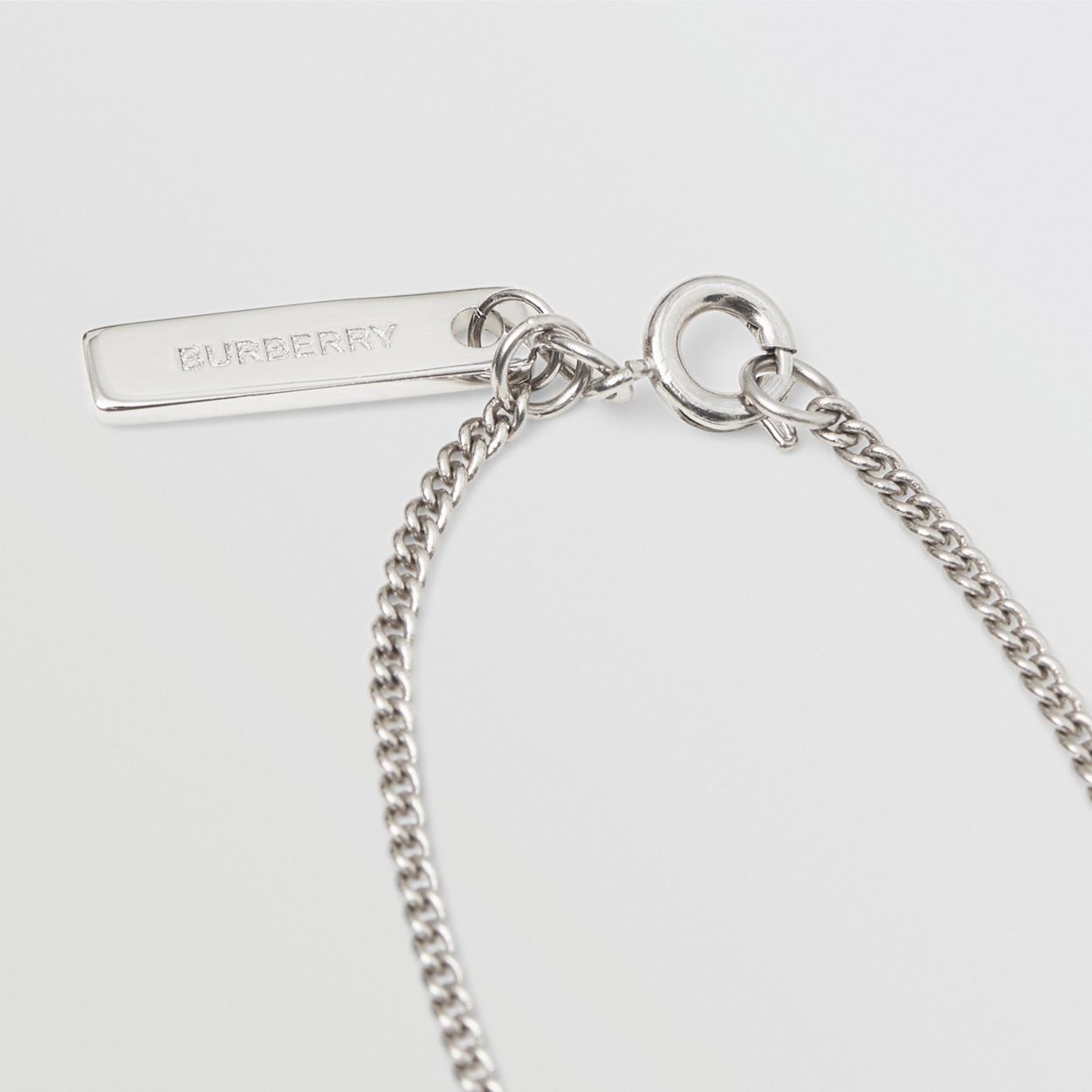 Palladium-plated Monogram Motif Necklace - 4