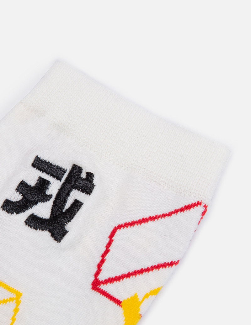 ALLOVER LOGO JACQUARD LONG SOCKS 3