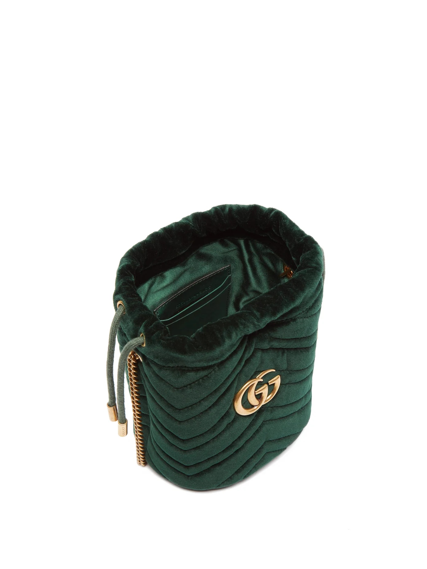 GG Marmont mini quilted velvet cross-body bag - 5