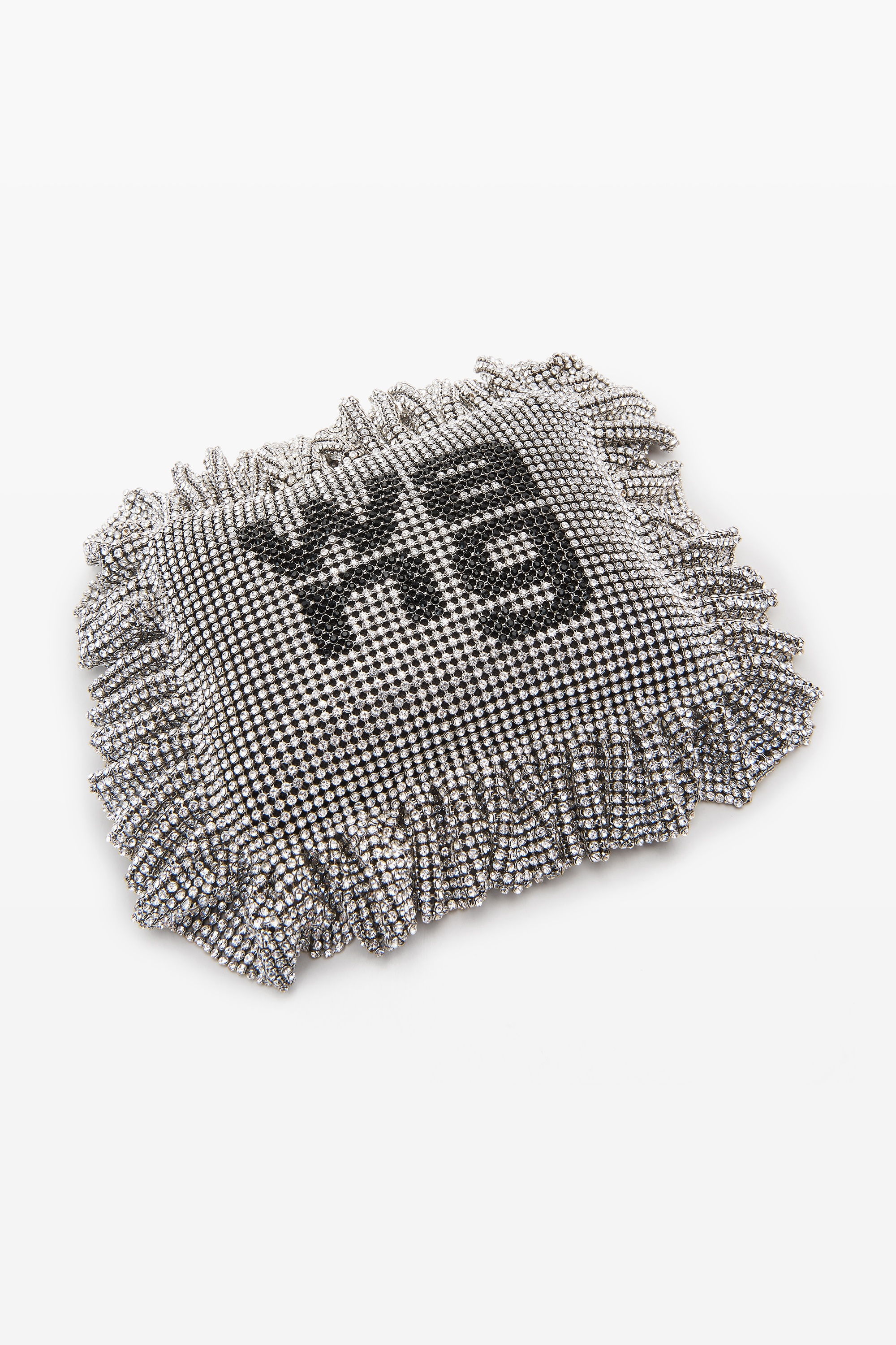 pillow wristlet in crystal mesh - 2
