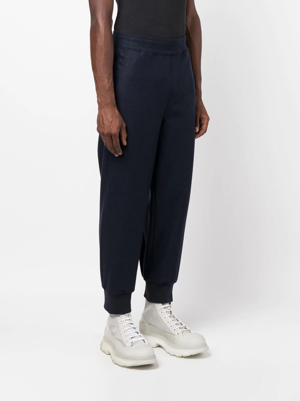 elasticated-waistband track pants - 3