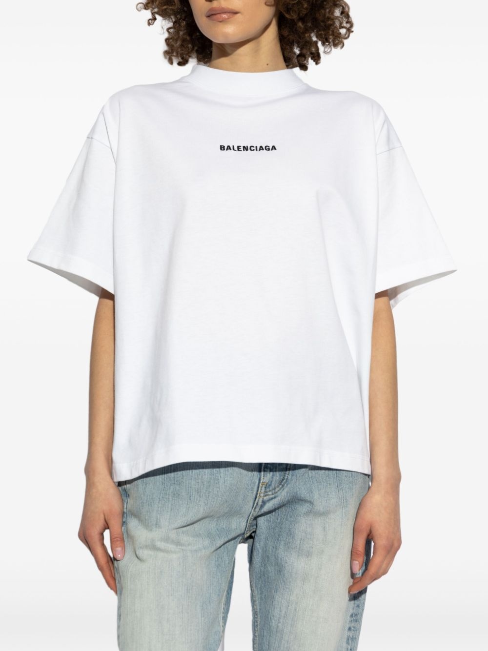 logo-embroidered T-shirt - 3