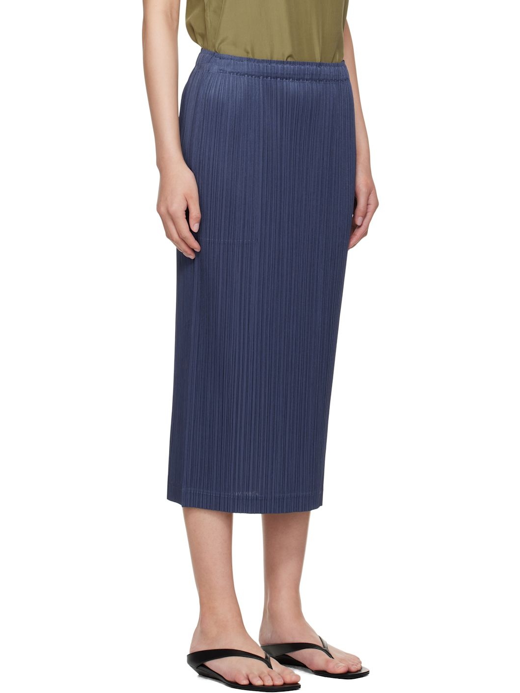 Navy May Loop Bottoms Midi Skirt - 2