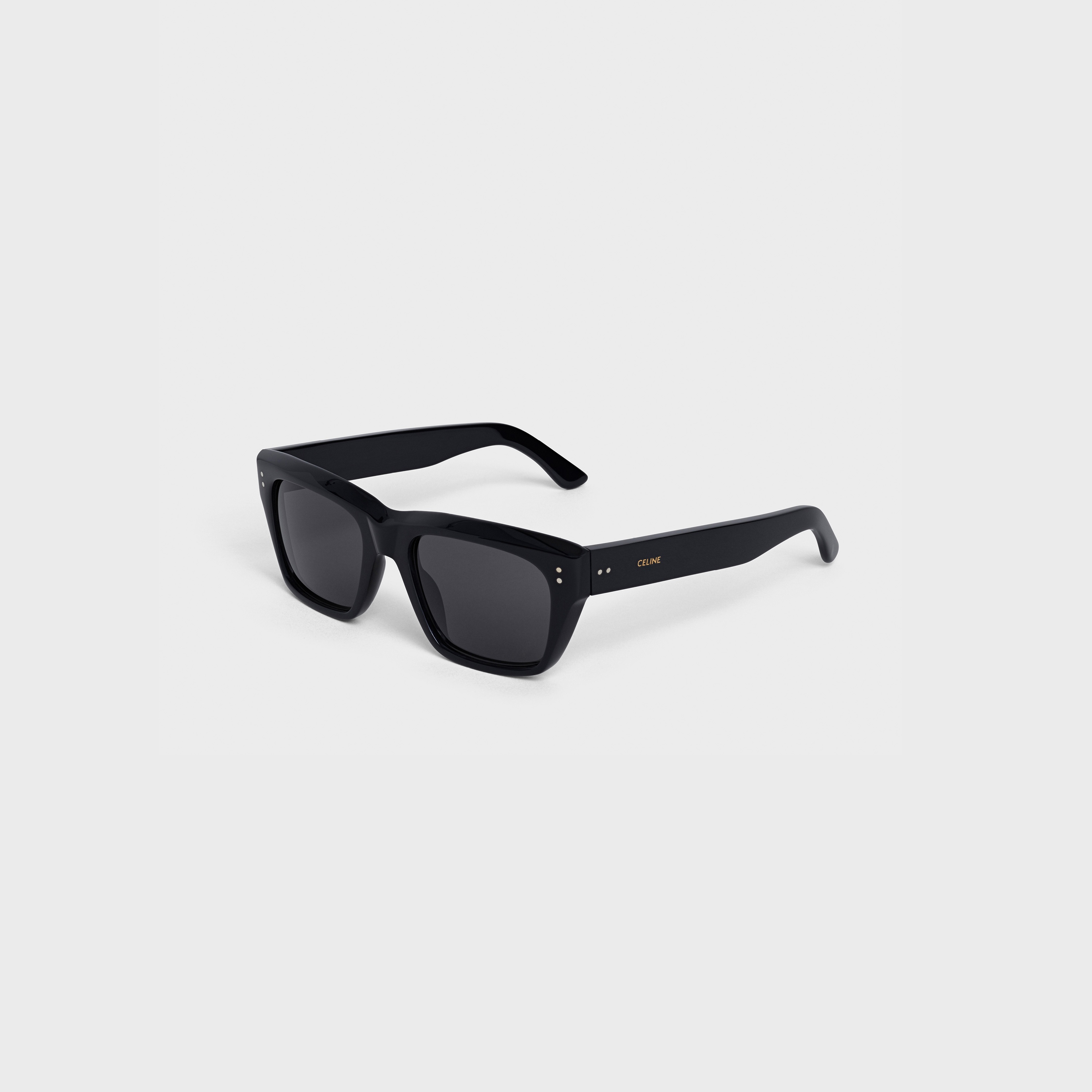 Black Frame 01 Sunglasses in Acetate with Polarized Lenses - 2