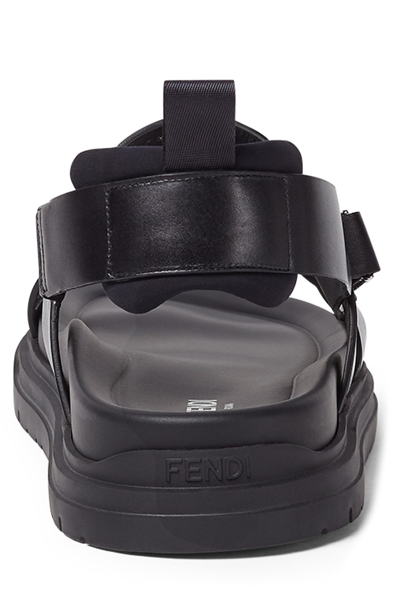 Fendi FF Sandal in Nero at Nordstrom - 4
