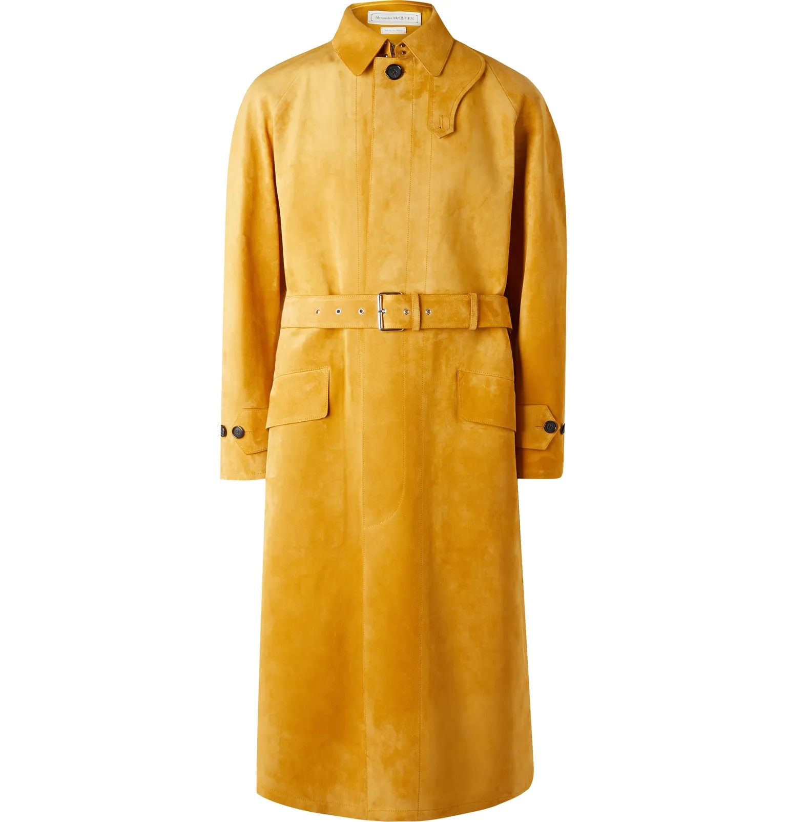 Suede Trench Coat - 1