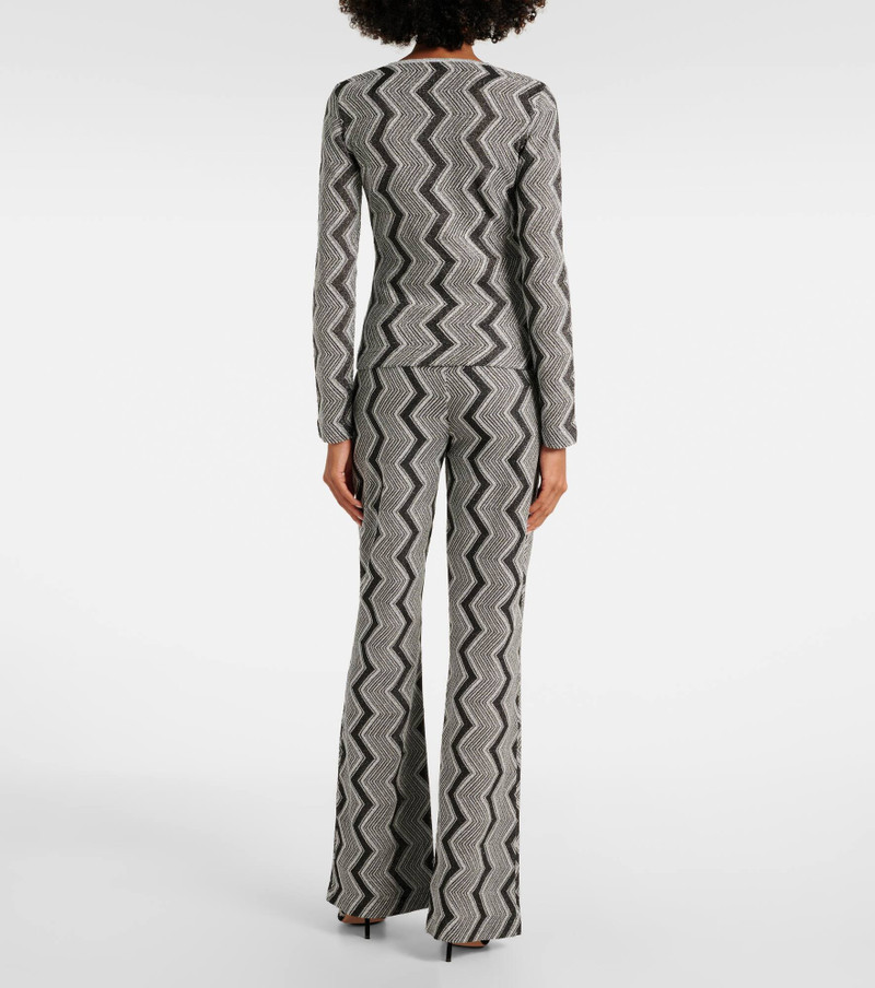 Zig Zag metallic knit sweater 3