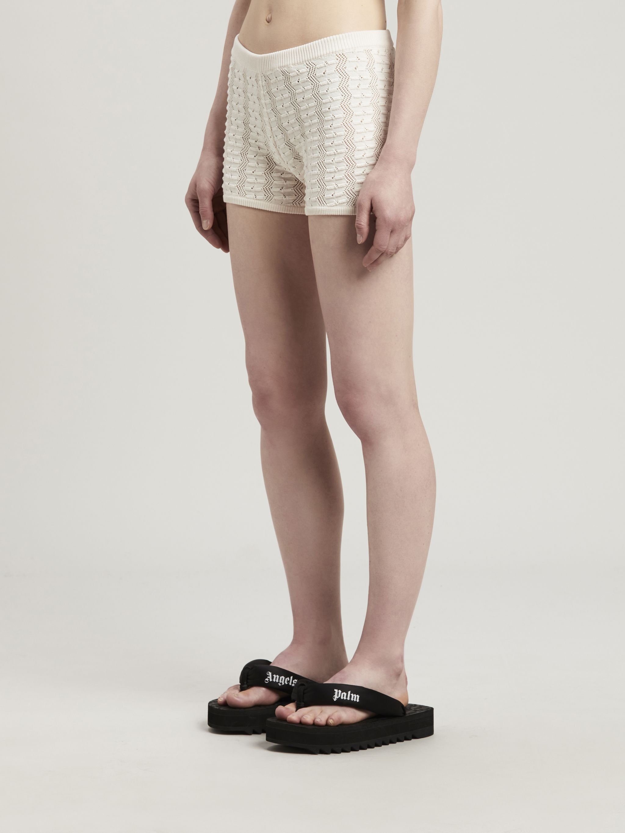 Knit Shorts With Chain Details - 4