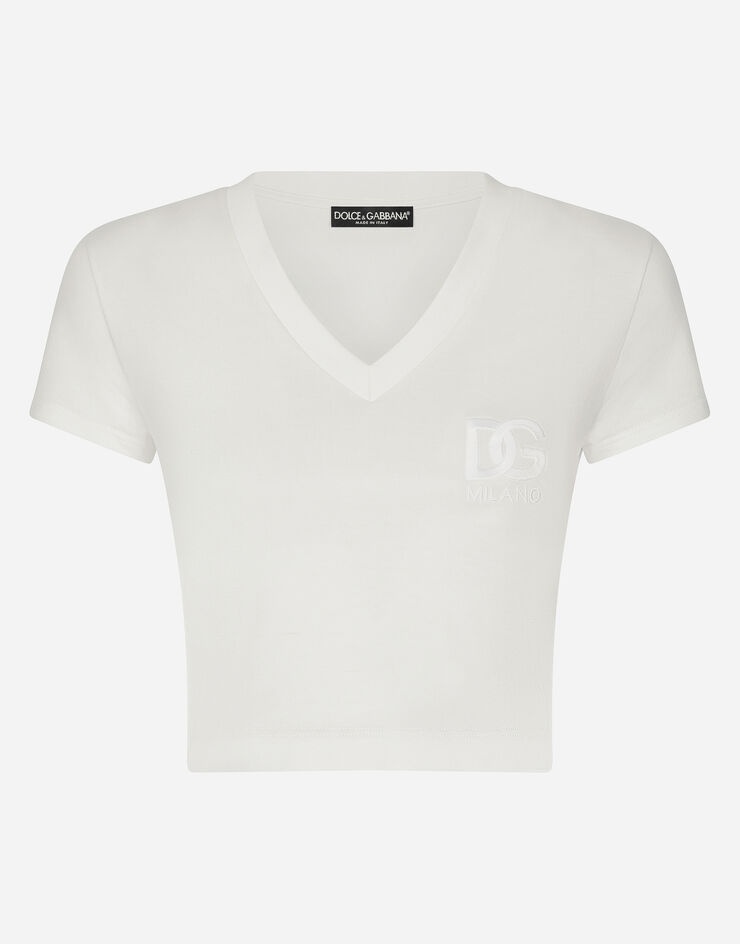 Short-sleeved T-shirt with DG logo - 1