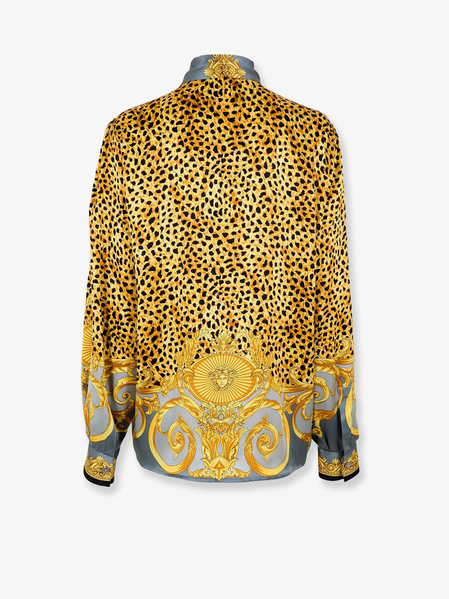 Cheetah Foulard Lavallière Silk Shirt - 2