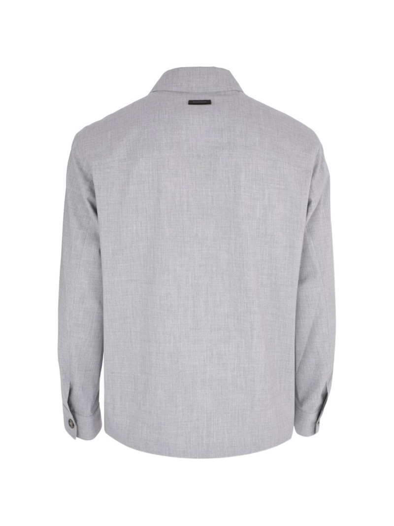 PESERICO slub-texture button-pocket jacket outlook