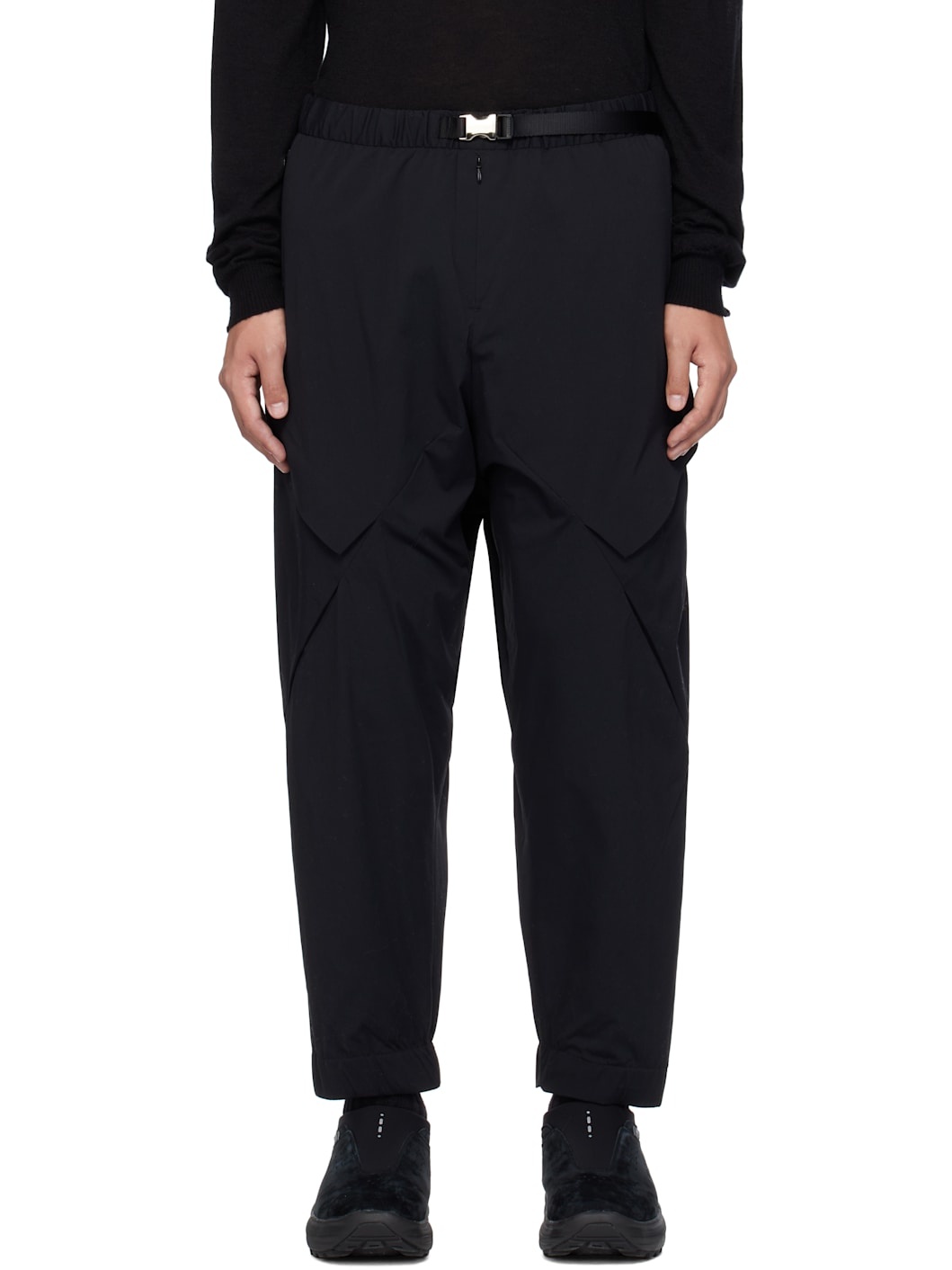 Black Tech Cargo Pants - 1