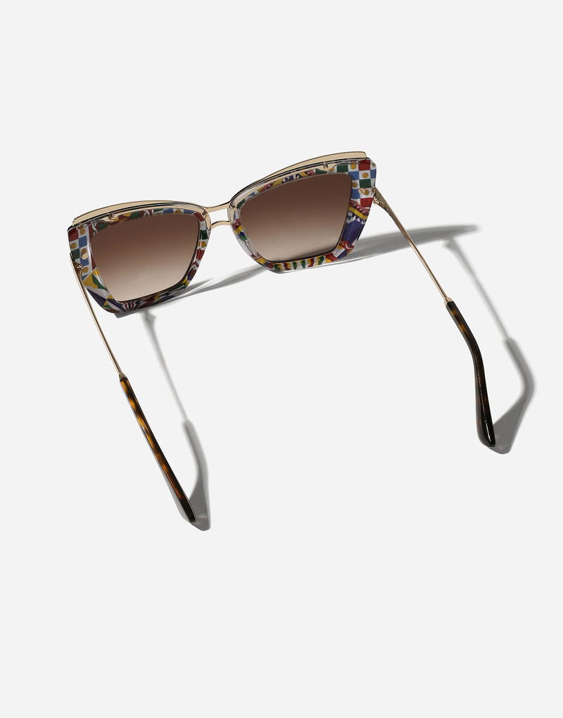 Dolce & Gabbana Metal print sunglasses outlook