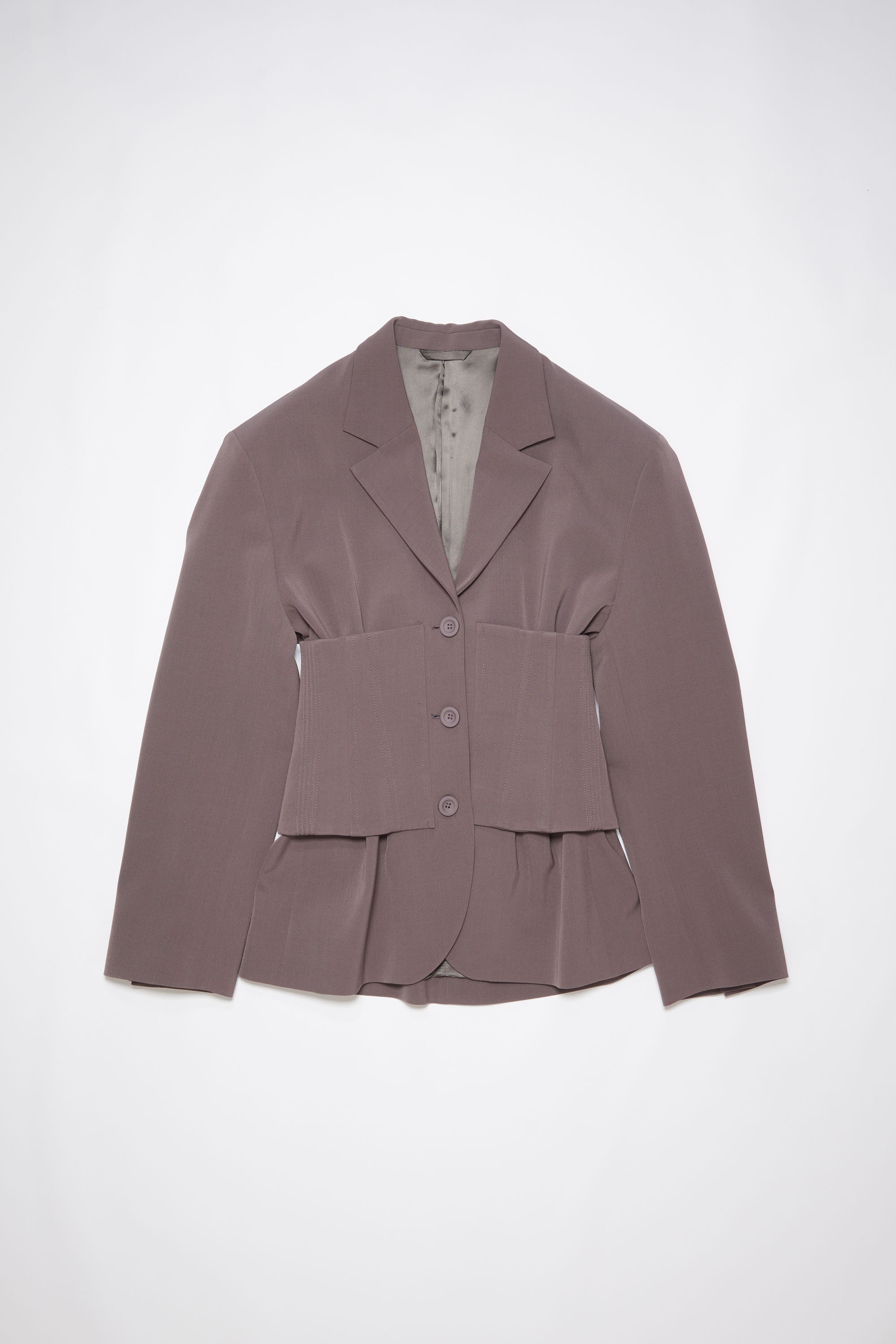 Corset suit jacket - Dove purple - 7