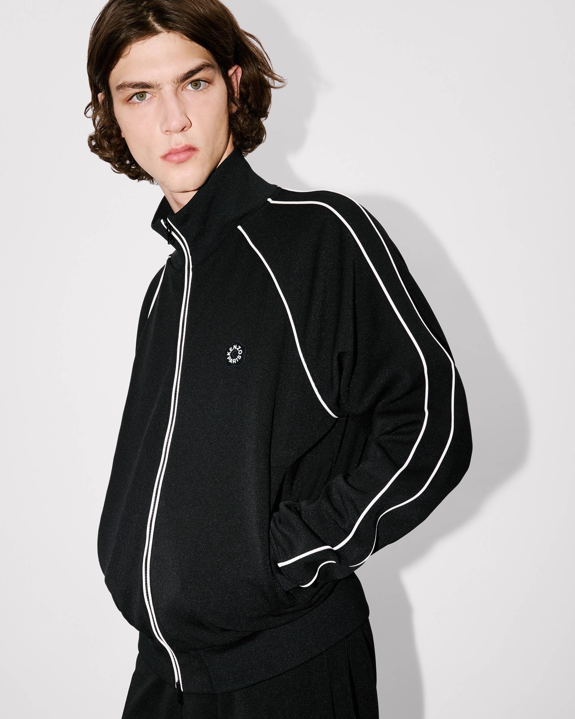 'Boke Flower 2.0' embroidered tracktop - 8