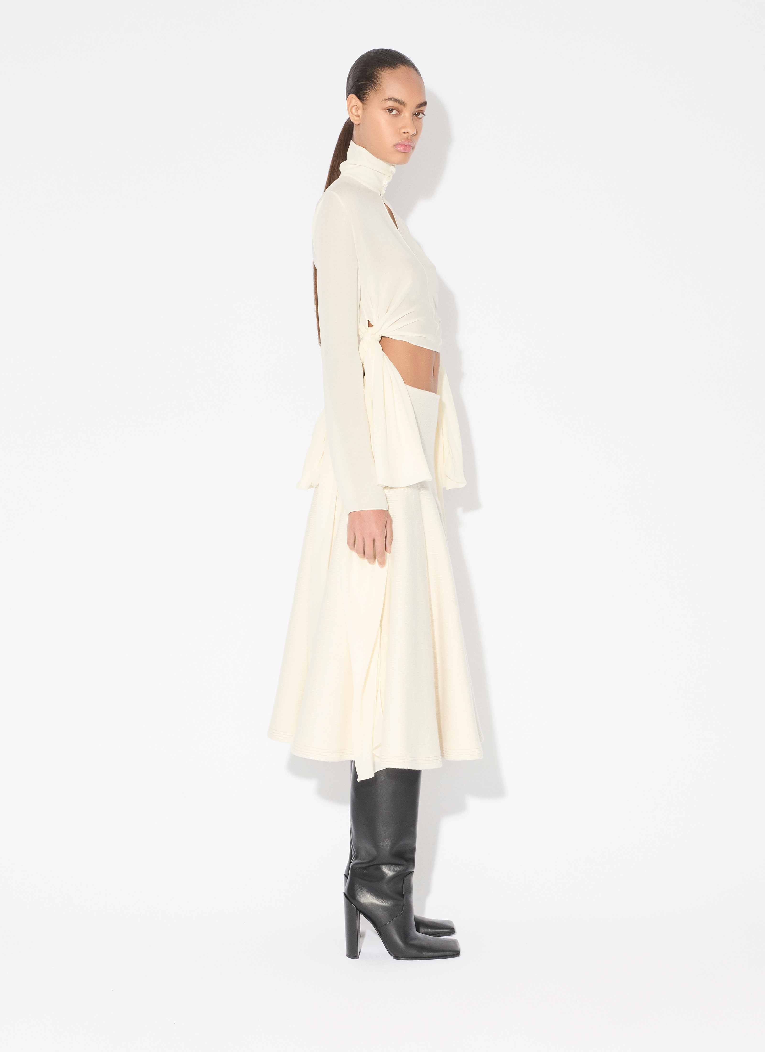 GEORGETTE BLOUSE WITH BOWS - 5