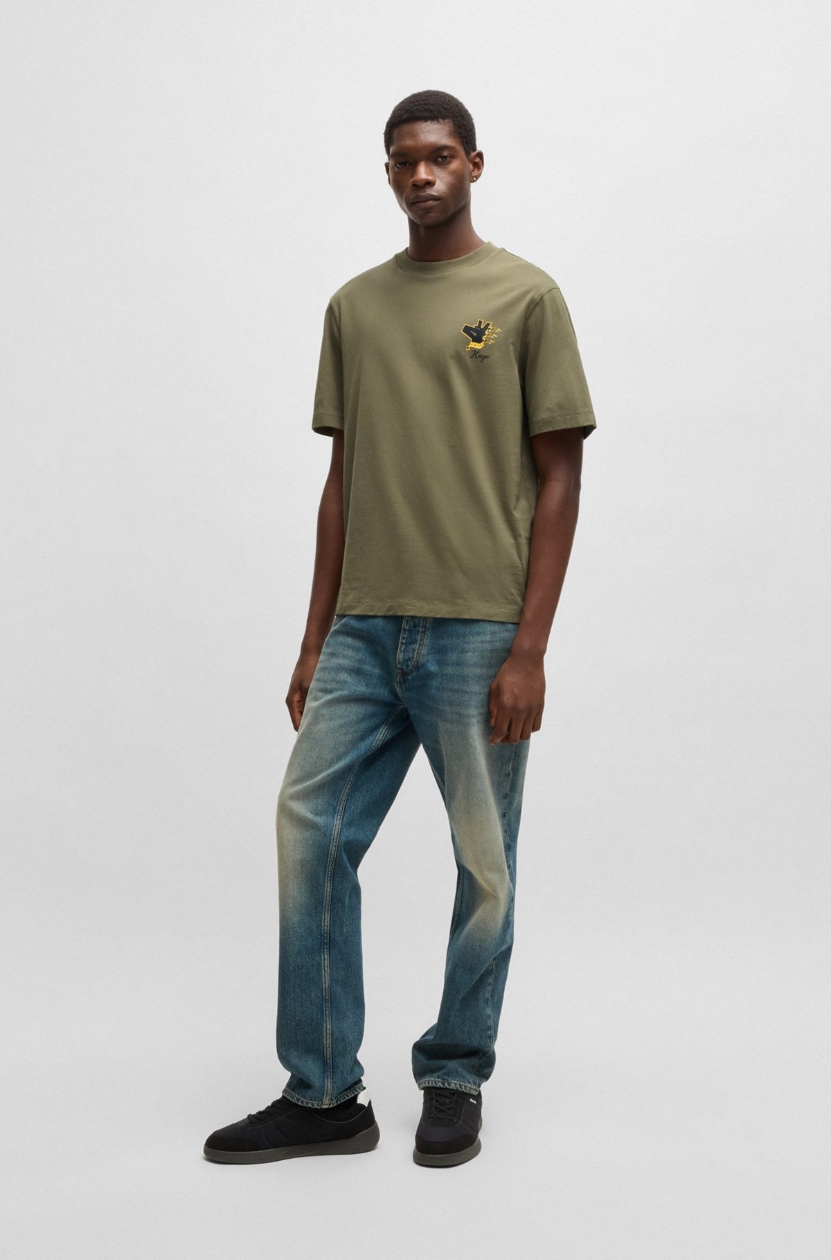 COTTON-JERSEY T-SHIRT WITH GRAPHIC PRINTS - 4