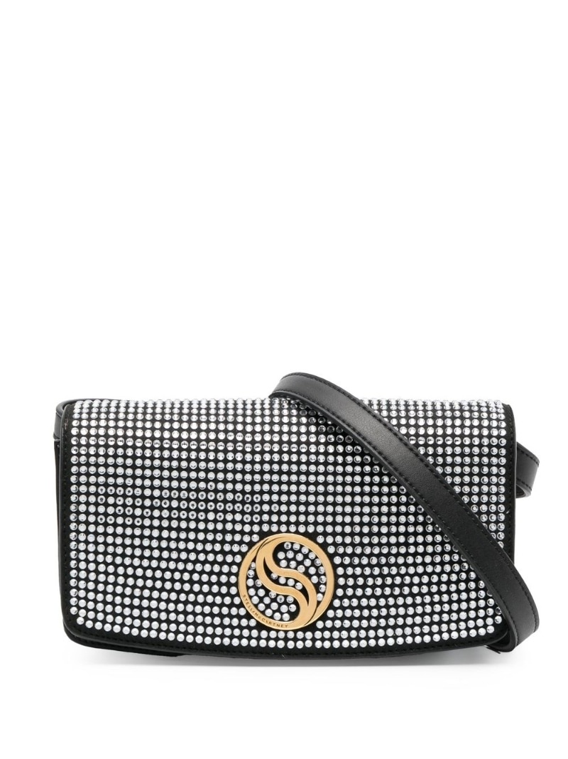 S-Wave crystal-embellished crossbody bag - 1