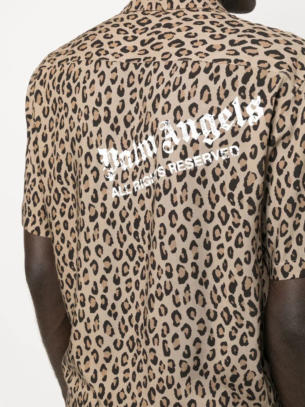 leopard-print short-sleeve shirt - 5