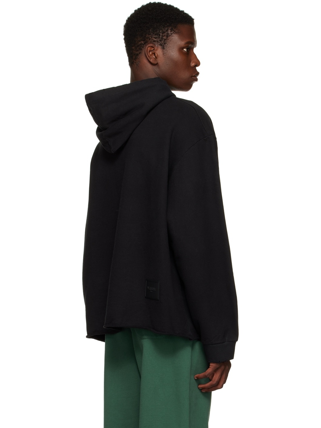 Black Distressed Hoodie - 3