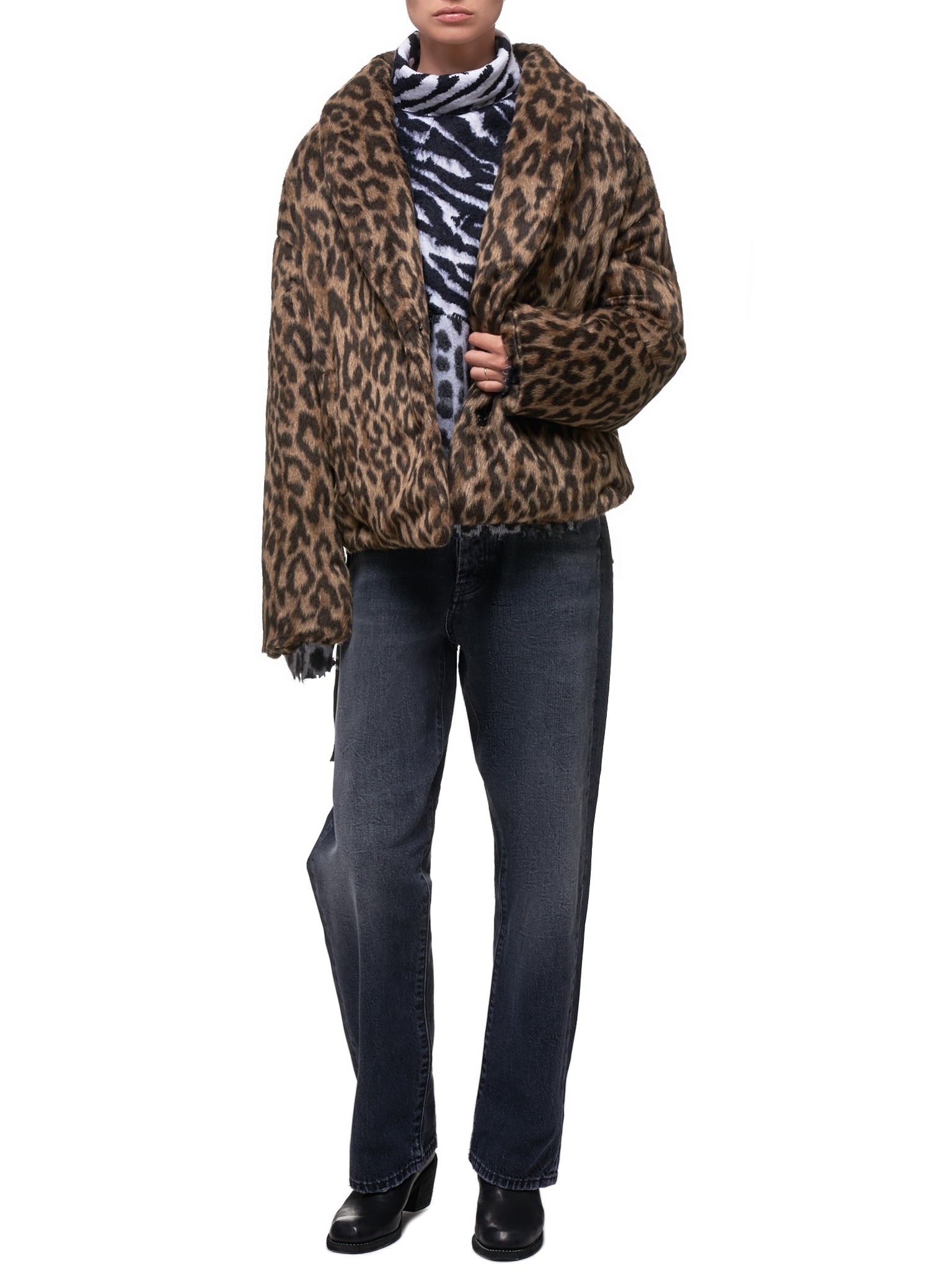 Oversized Leopard Jacket - 6