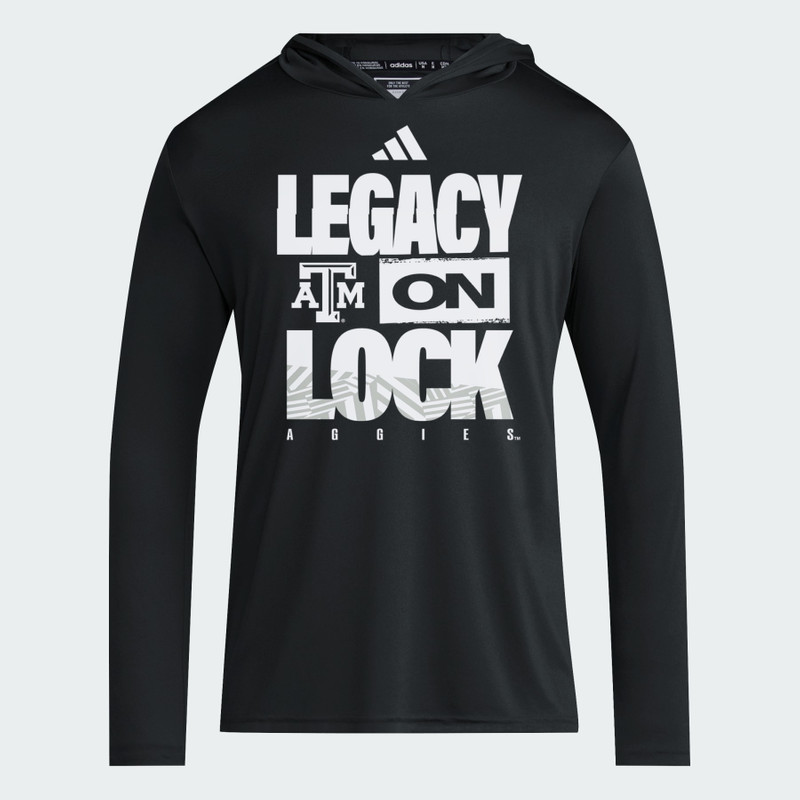 Texas A&M Aggies 2026 Legacy On Lock March Madness D4T Long Sleeve Hoodie 1
