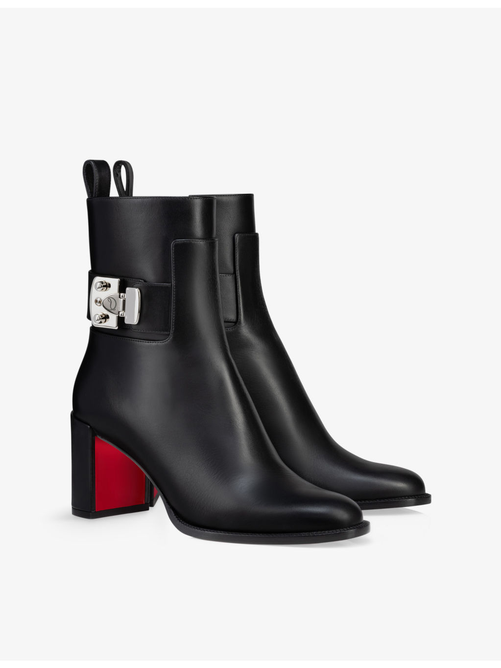 Booty Lock 70 leather heeled courts - 2