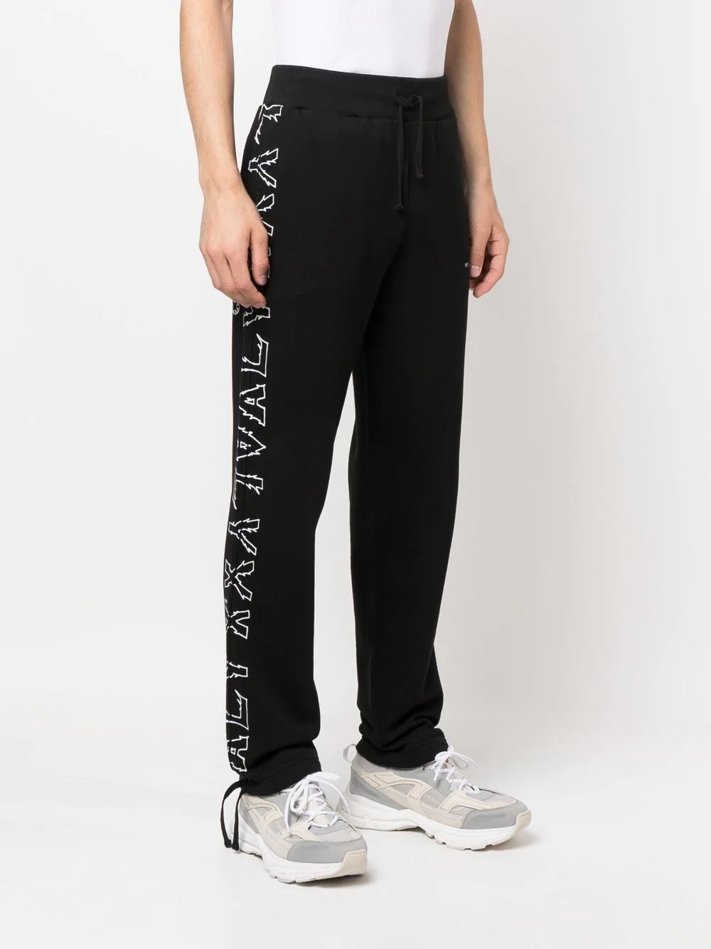 logo-print cotton track pants - 3