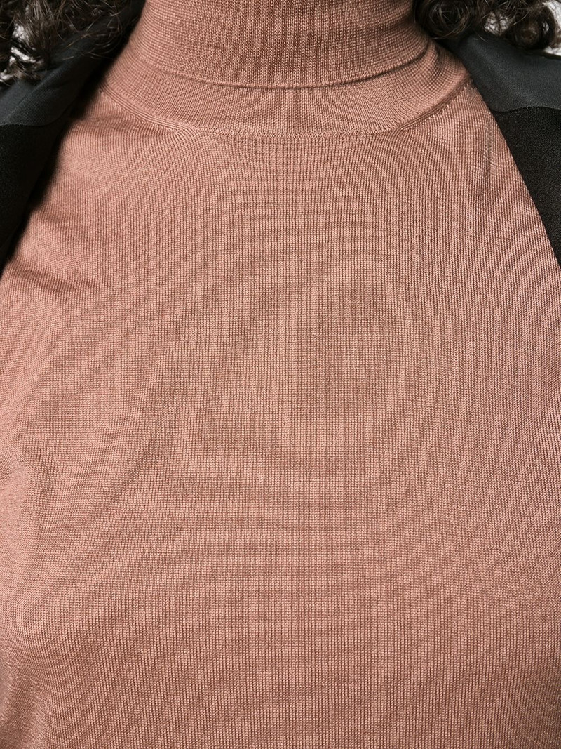 roll neck fine knit jumper 5