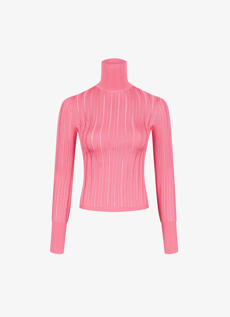 SHINY CRINOLINE TURTLENECK - 1