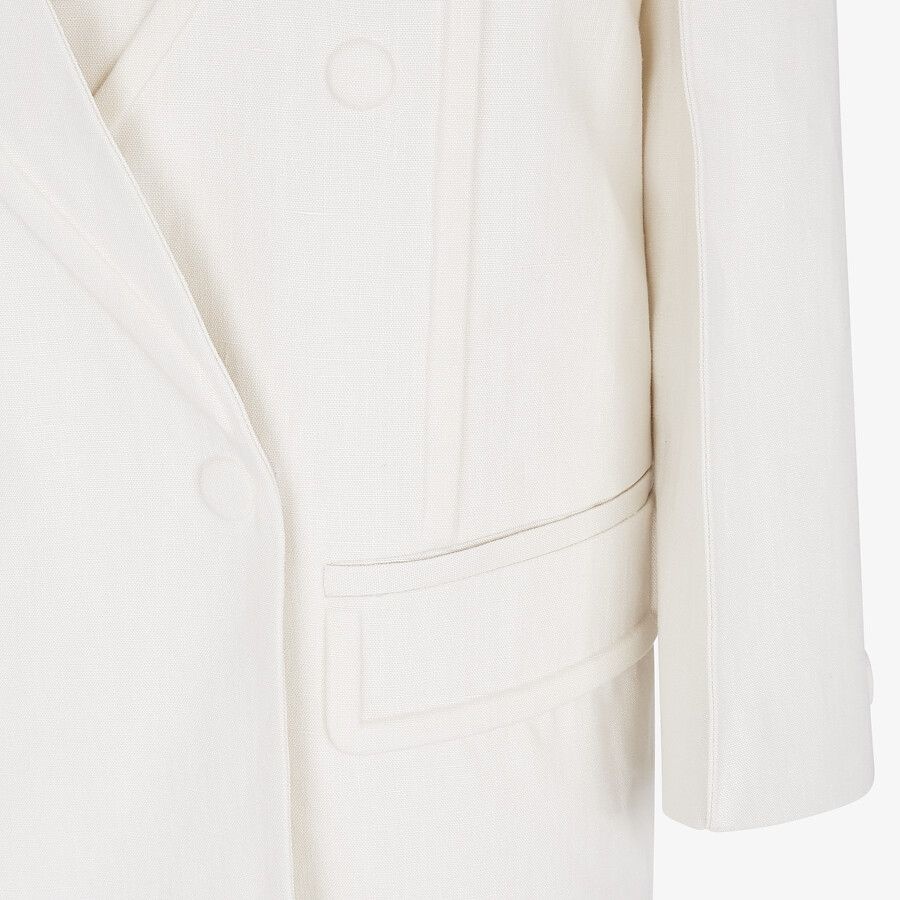White linen jacket - 3
