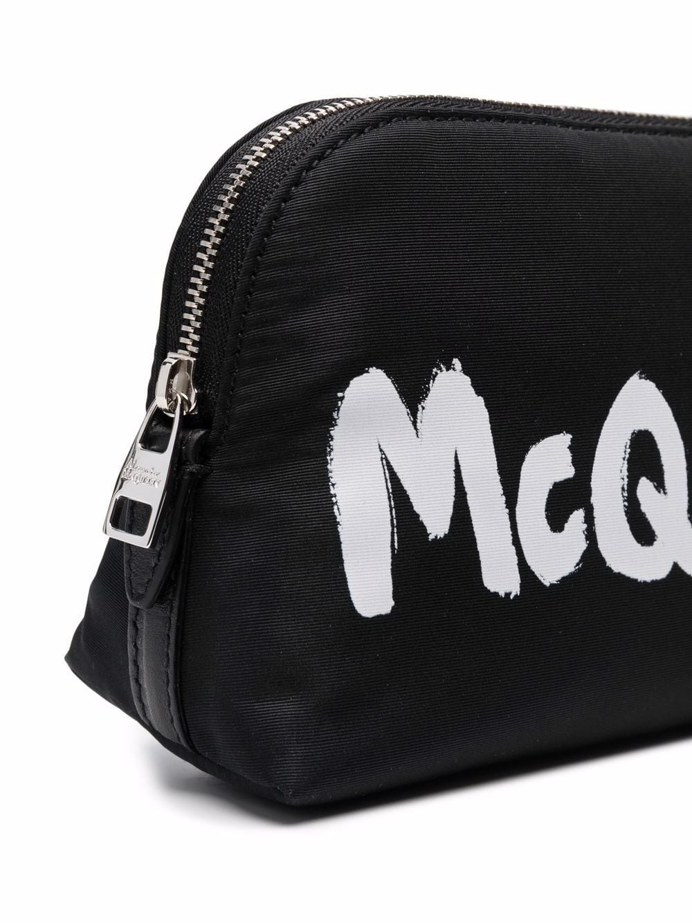 logo-print zip pouch - 3