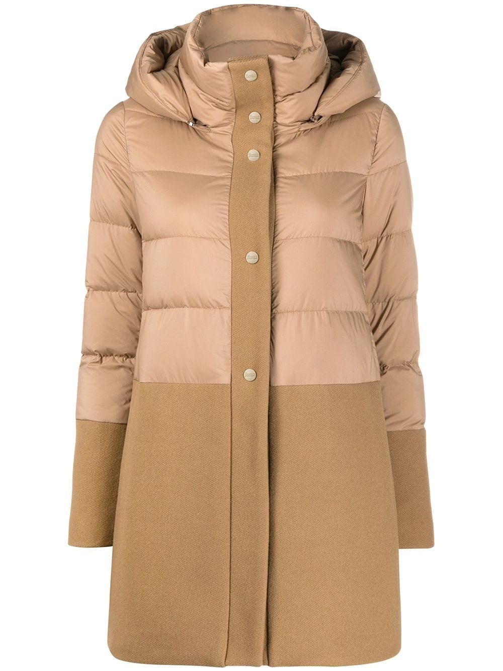 hooded padded coat - 1