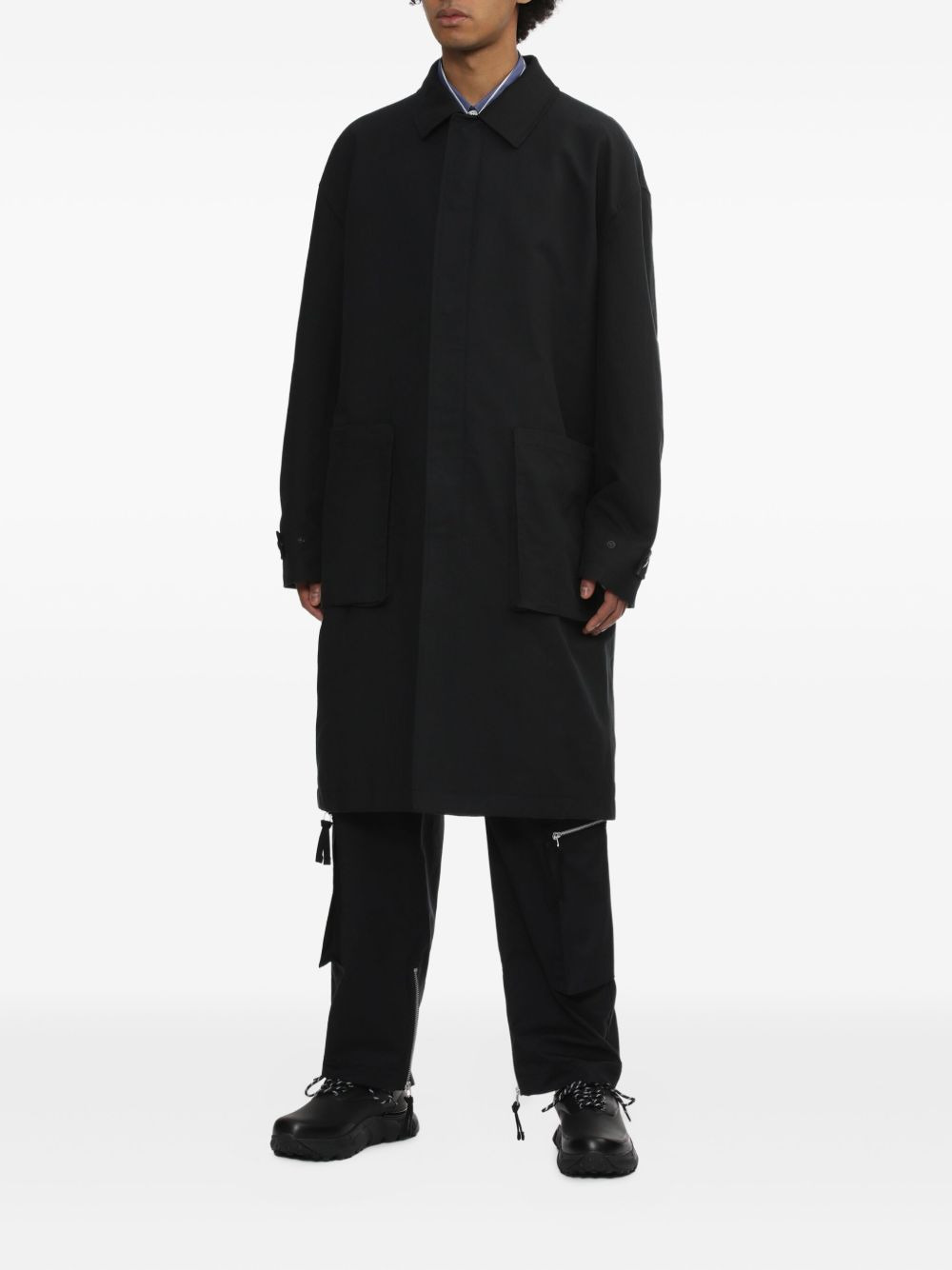 COMME DES GARCONS HOMME Coats Black - 2