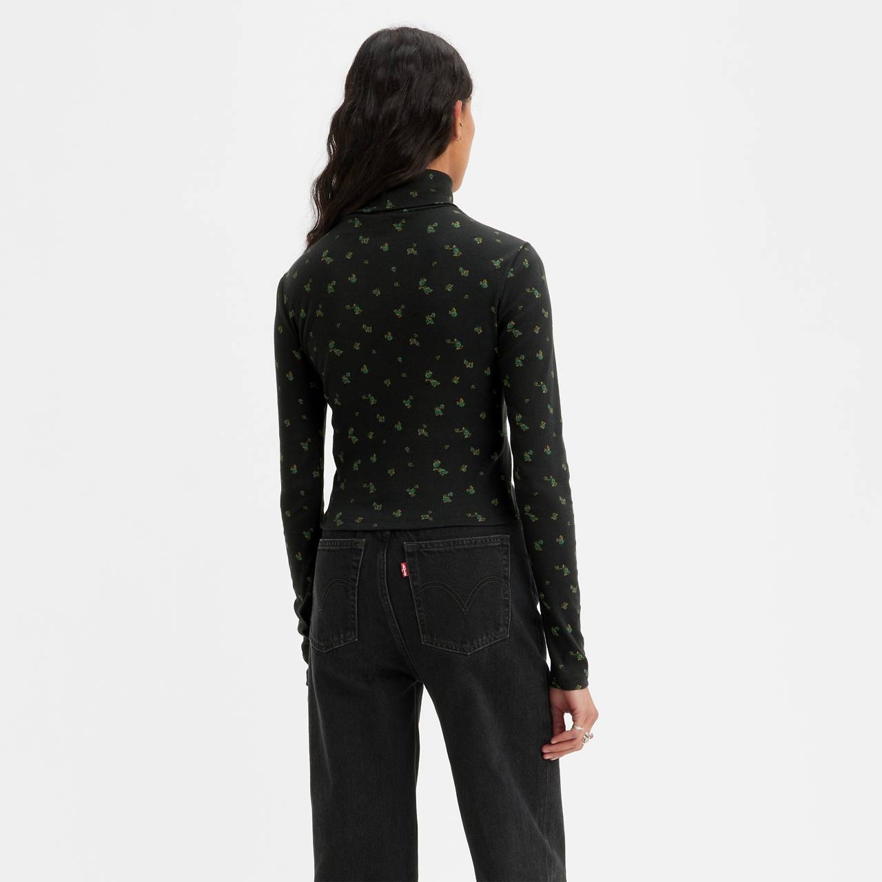 MOON RIBBED TURTLENECK TOP - 3