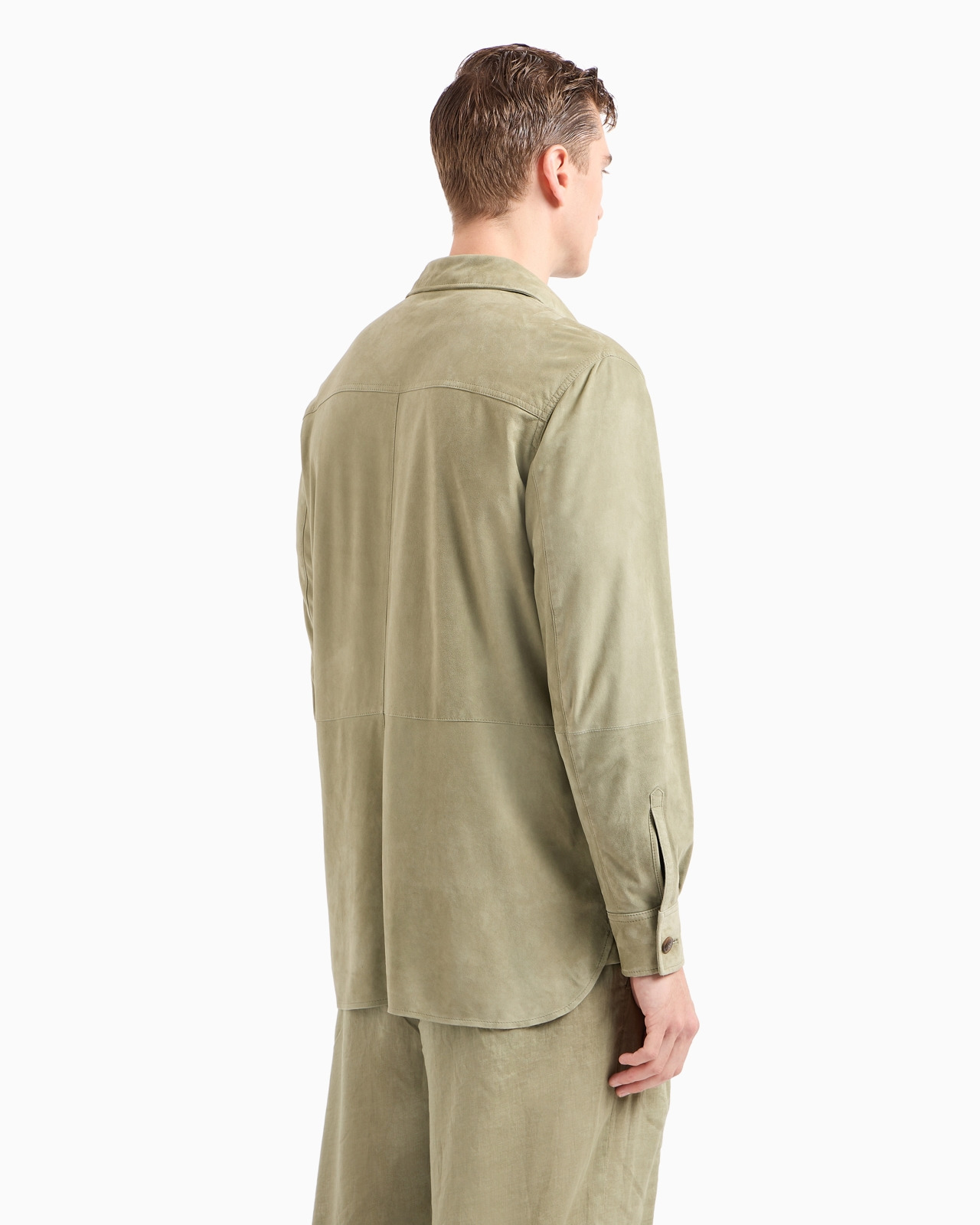 Suede-lambskin, single-breasted jacket - 3