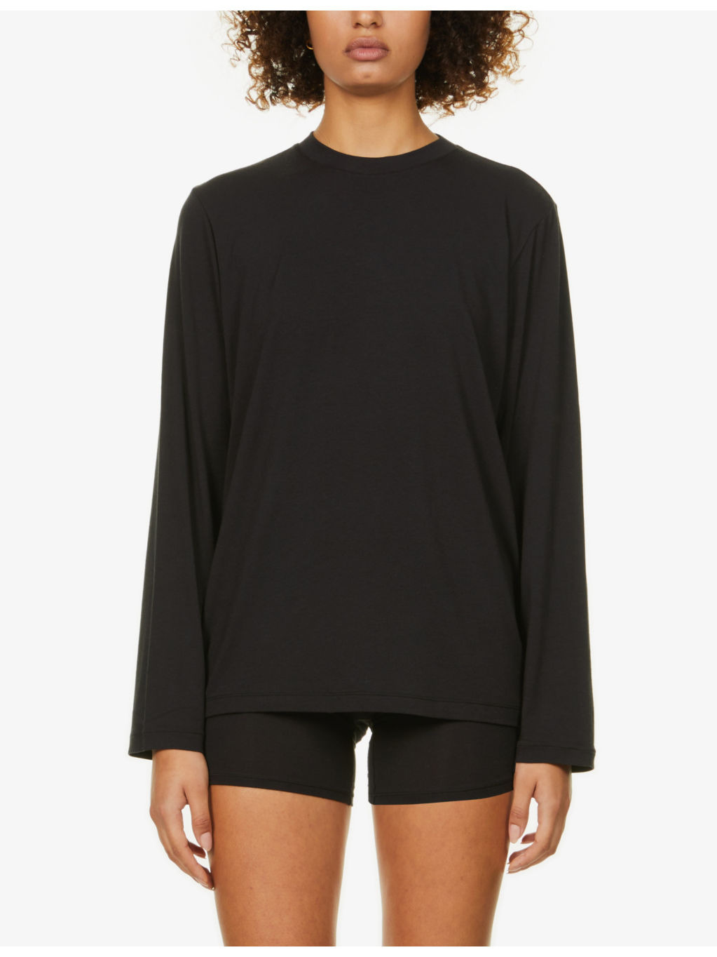 Boyfriend oversized stretch-jersey T-shirt - 3