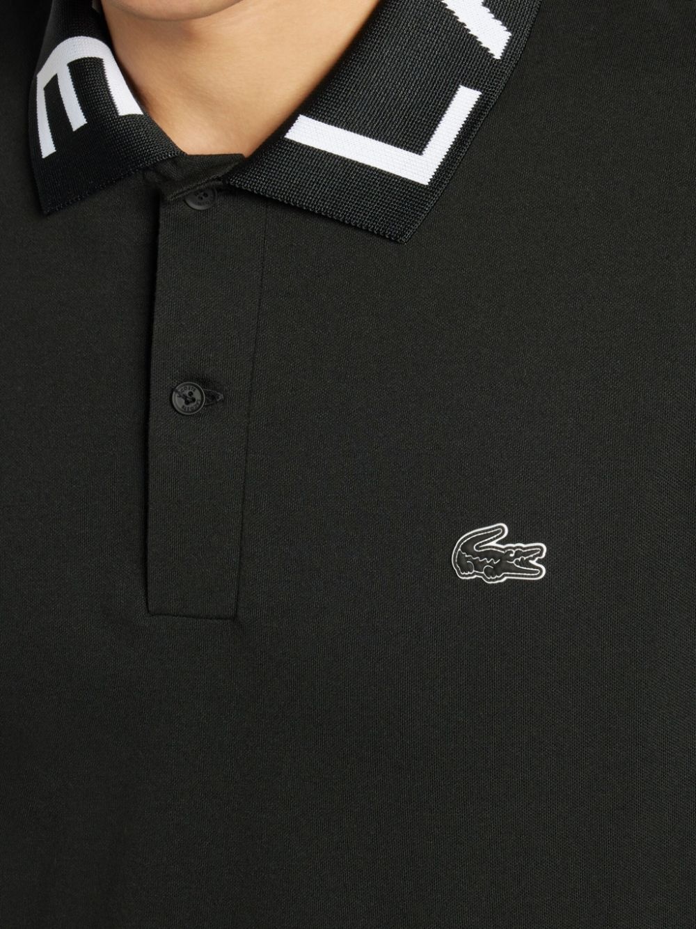 branded collar logo-appliquÃ© polo shirt - 5