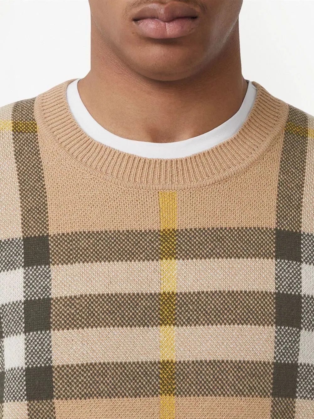 check cashmere jumper - 5