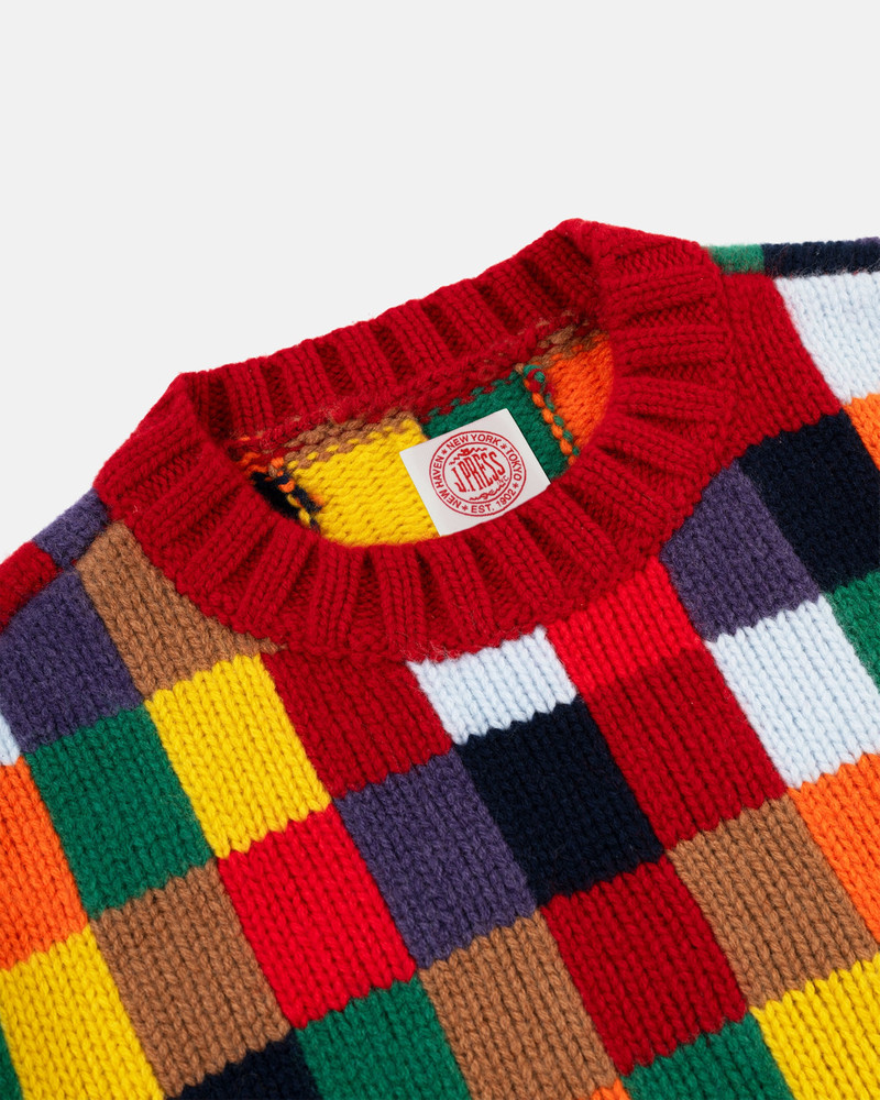 J. PRESS PATCHWORK WOOL SWEATER outlook