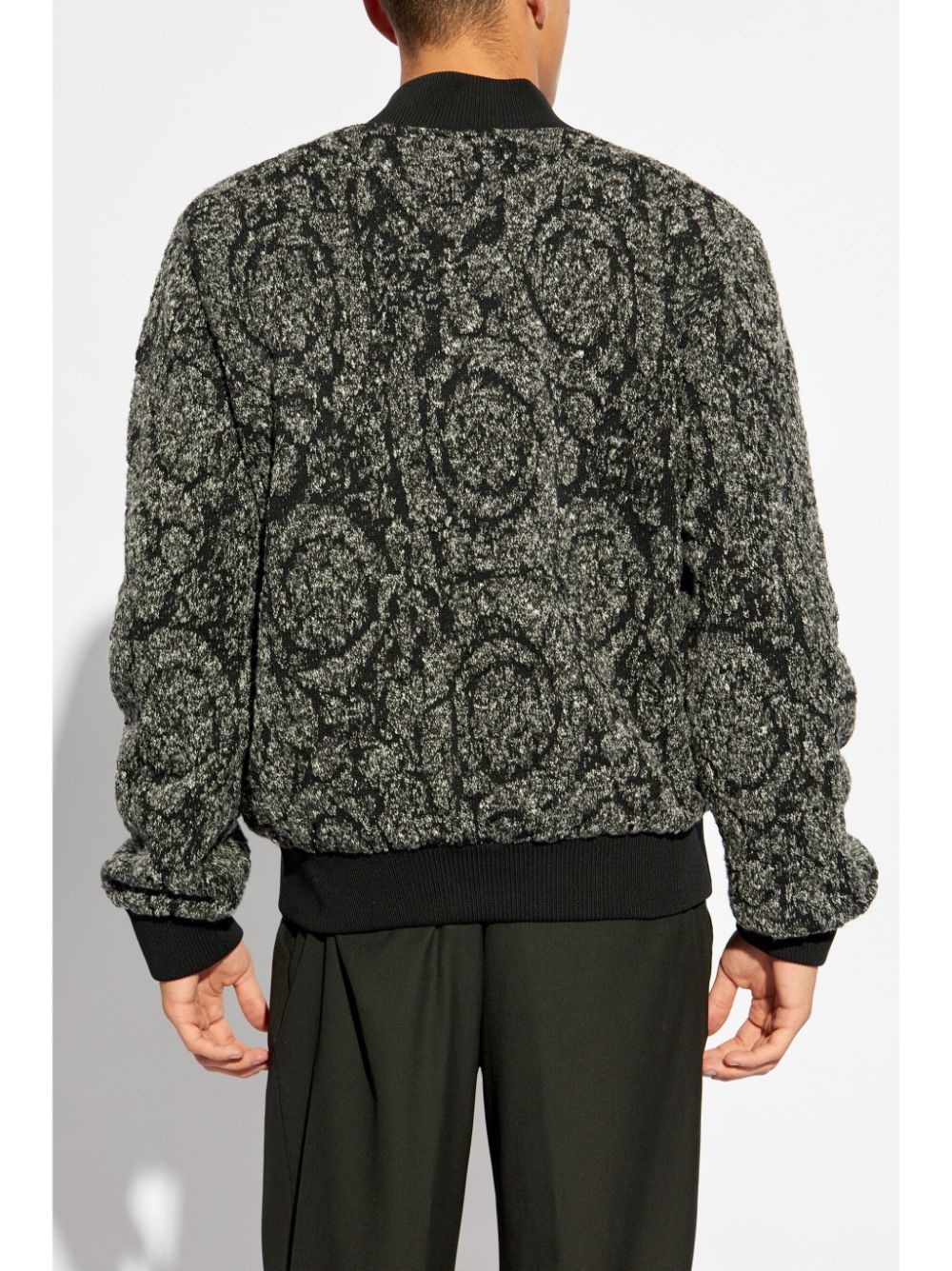 Barocco print bomber jacket - 4
