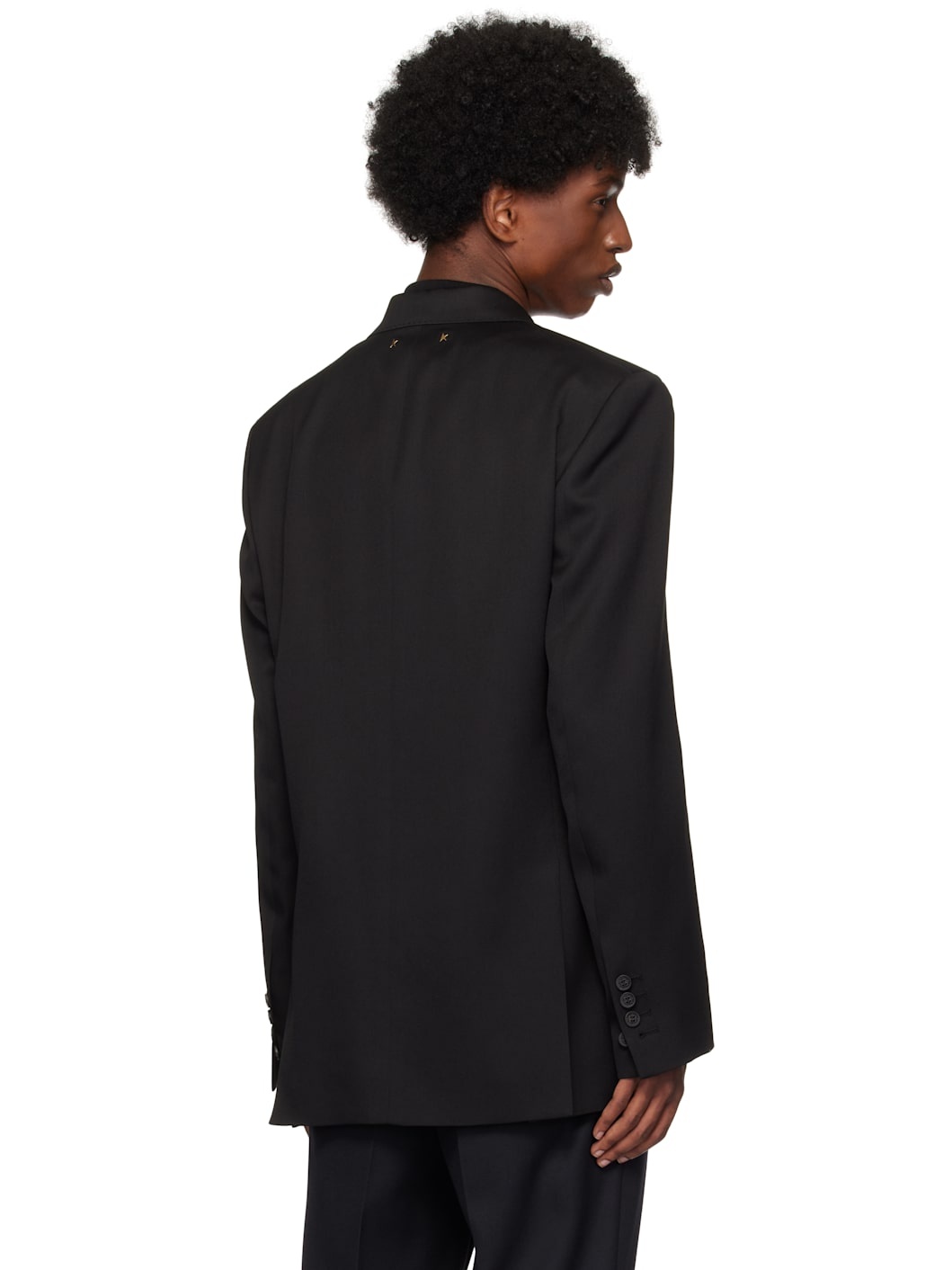 Black Double-Breasted Blazer - 3