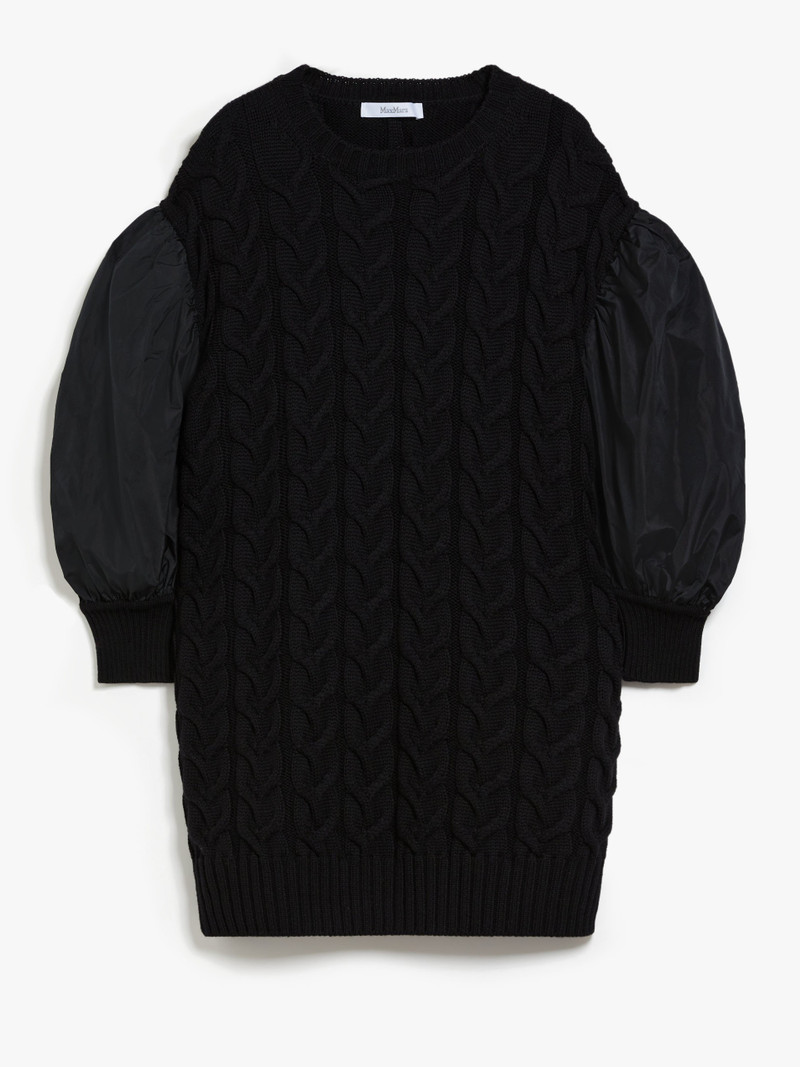 VITTOR Wool dress with balloon sleeves 1
