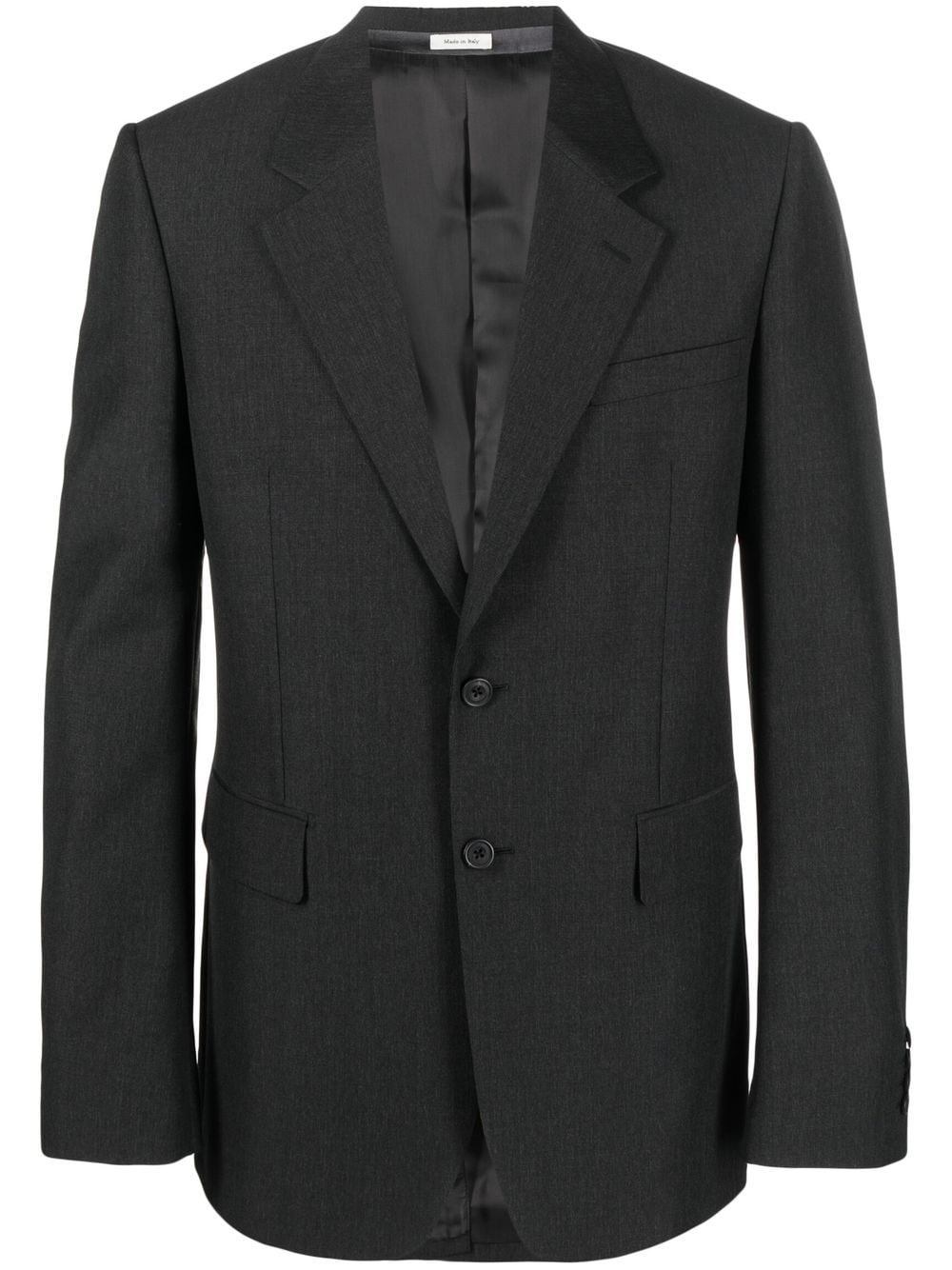 single-breasted wool blazer - 1