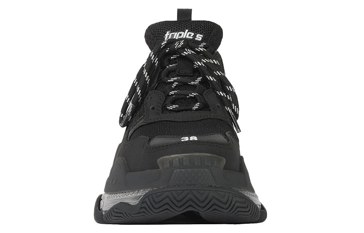 (WMNS) Balenciaga Triple S Sneaker 'Black Iridescent' 544351W2FB21001 - 3